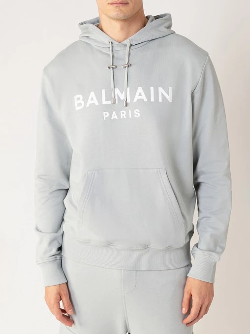 Худи хлопковое BALMAIN