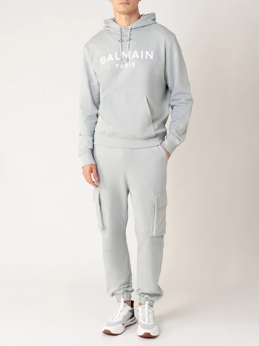 Брюки-карго хлопковые BALMAIN