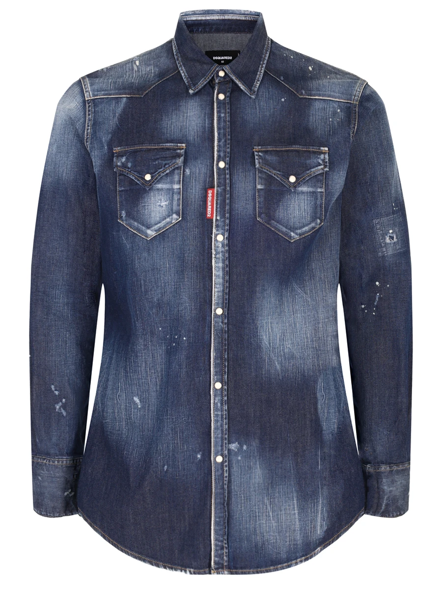 Рубашка Slim Fit джинсовая