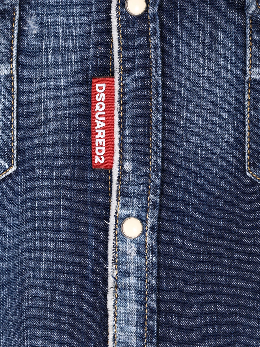 Рубашка Slim Fit джинсовая