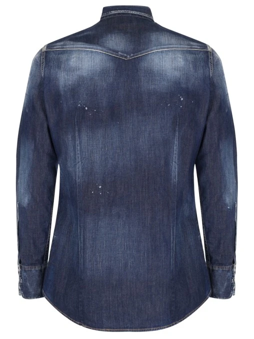 Рубашка Slim Fit джинсовая DSQUARED2