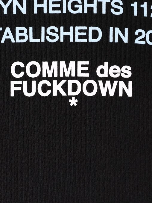 Худи хлопковое COMME DES FUCKDOWN