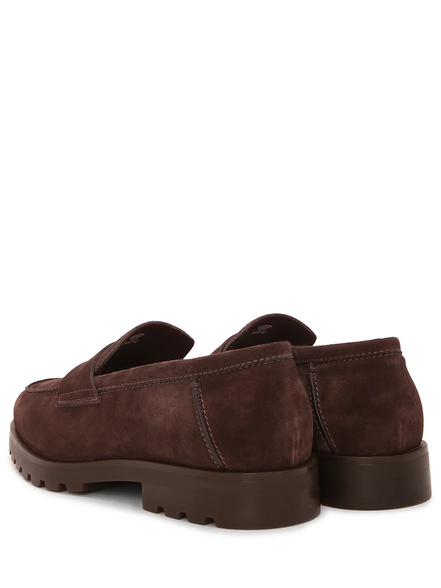 Лоферы замшевые на меху