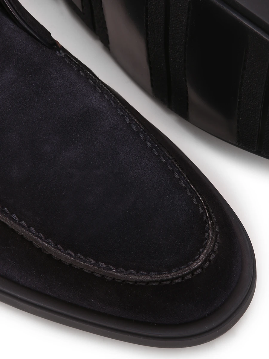 Лоферы замшевые на меху