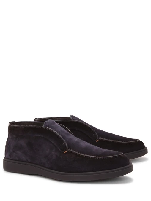 Лоферы замшевые на меху SANTONI