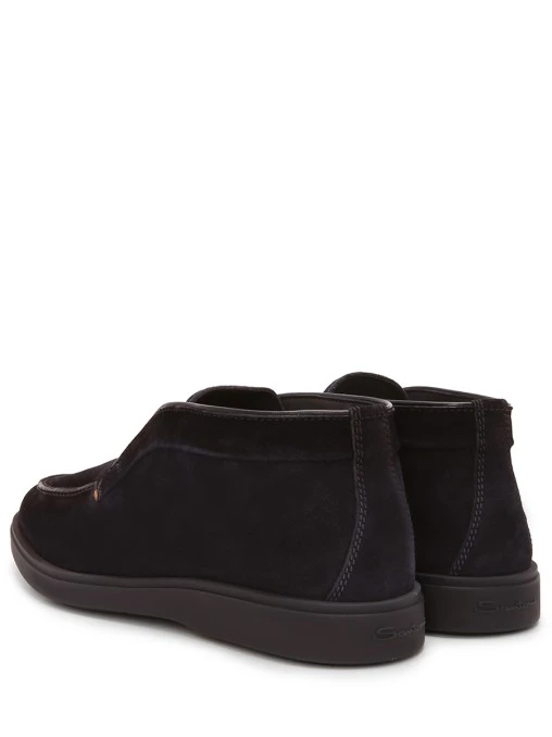 Лоферы замшевые на меху SANTONI