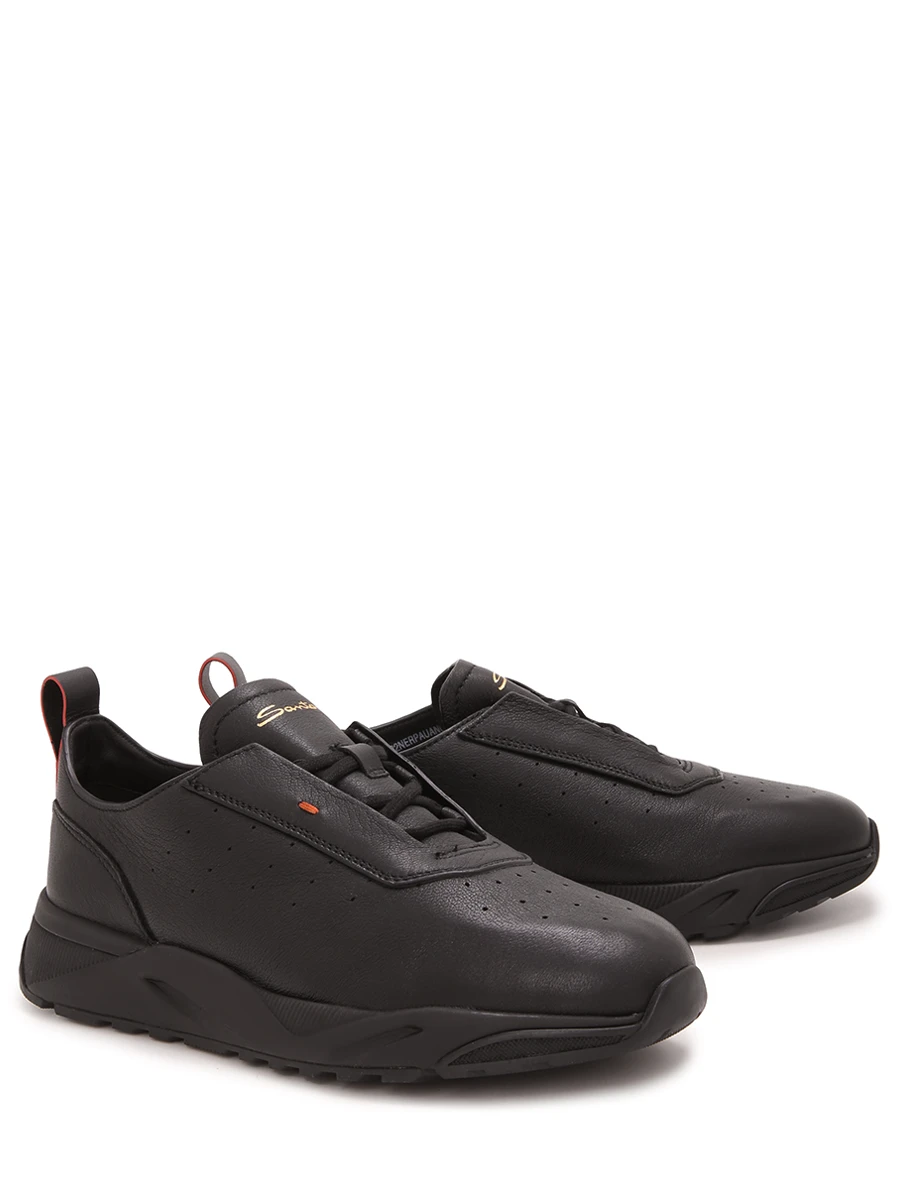 Кроссовки кожаные