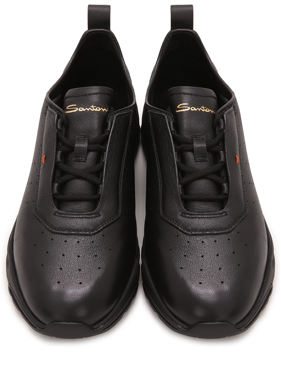 Кроссовки кожаные