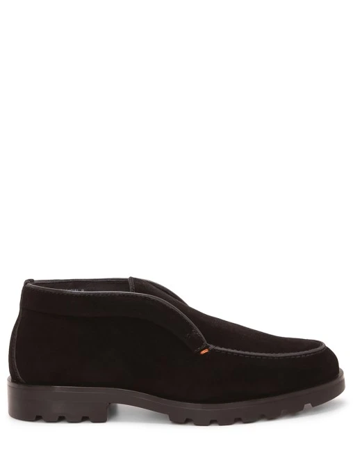 Лоферы замшевые на меху SANTONI