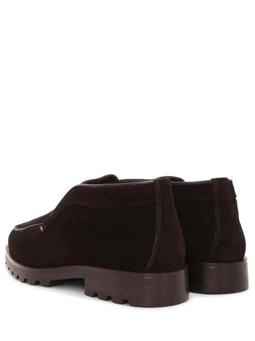 Лоферы замшевые на меху SANTONI