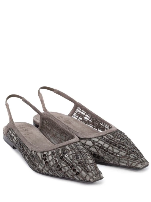 Балетки текстильные BRUNELLO CUCINELLI