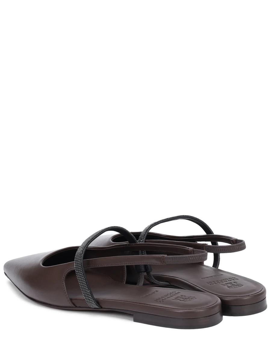 Балетки кожаные