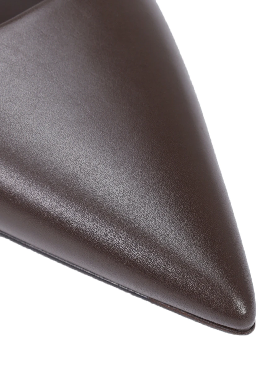 Балетки кожаные