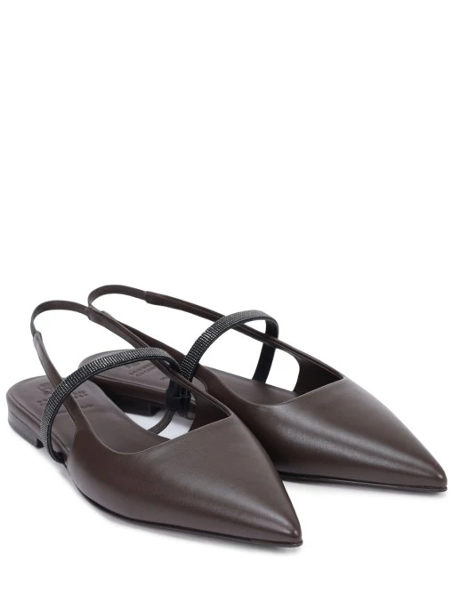 Балетки кожаные BRUNELLO CUCINELLI