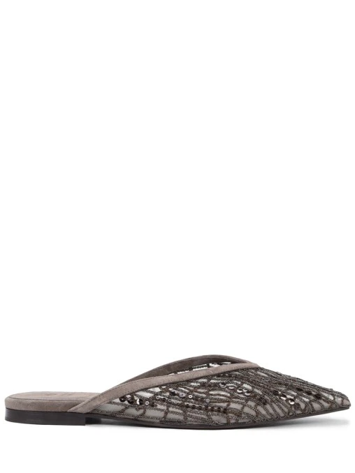 Мюли текстильные BRUNELLO CUCINELLI