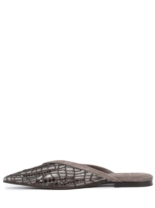 Мюли текстильные BRUNELLO CUCINELLI