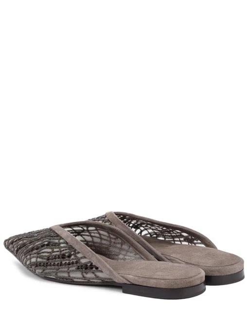 Мюли текстильные BRUNELLO CUCINELLI
