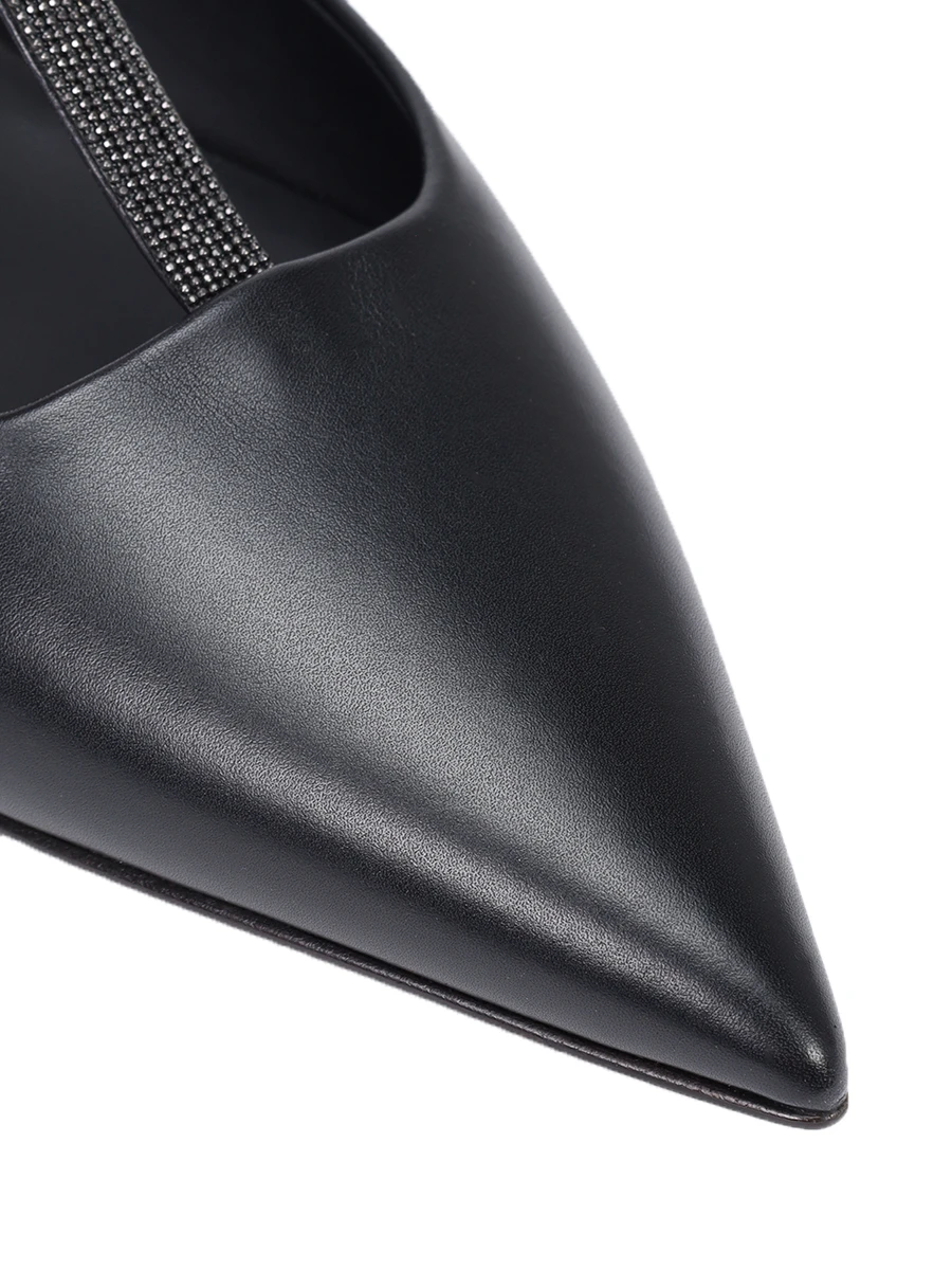 Балетки кожаные