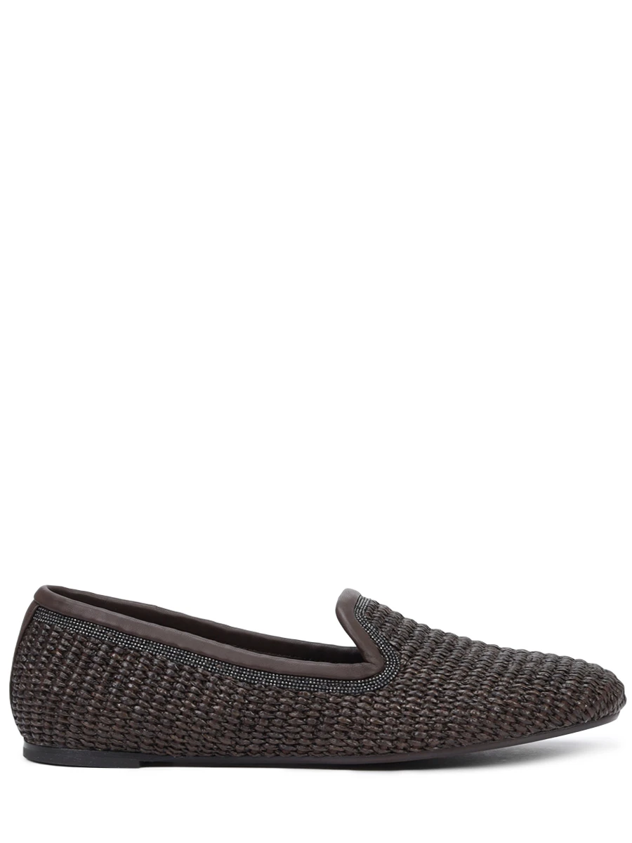 Лоферы из рафии