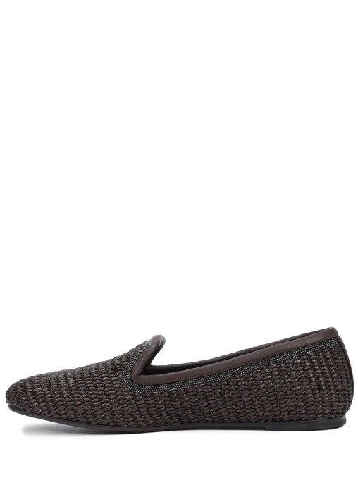 Лоферы из рафии BRUNELLO CUCINELLI