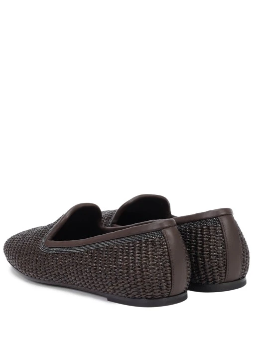Лоферы из рафии BRUNELLO CUCINELLI