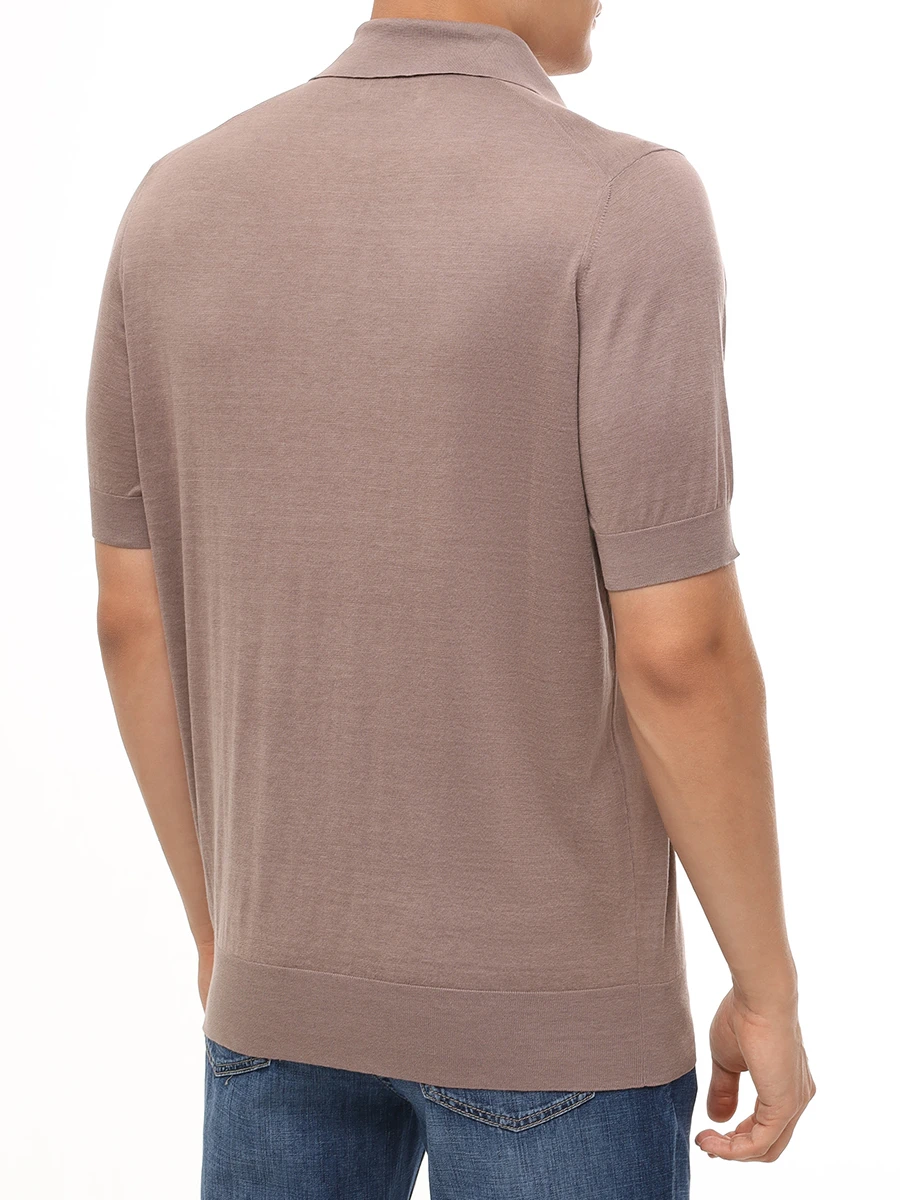 Поло из шелка и хлопка