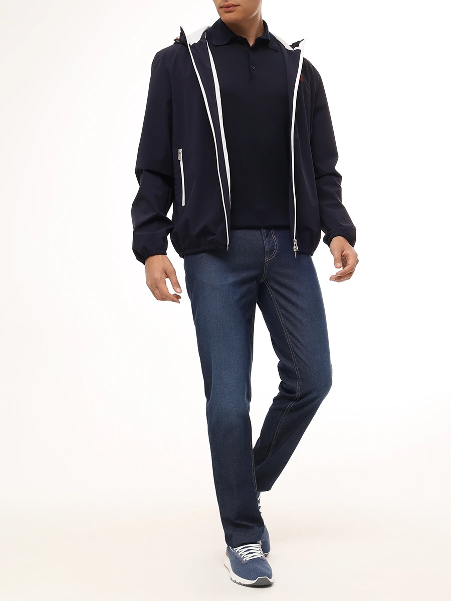 Поло из шелка и хлопка