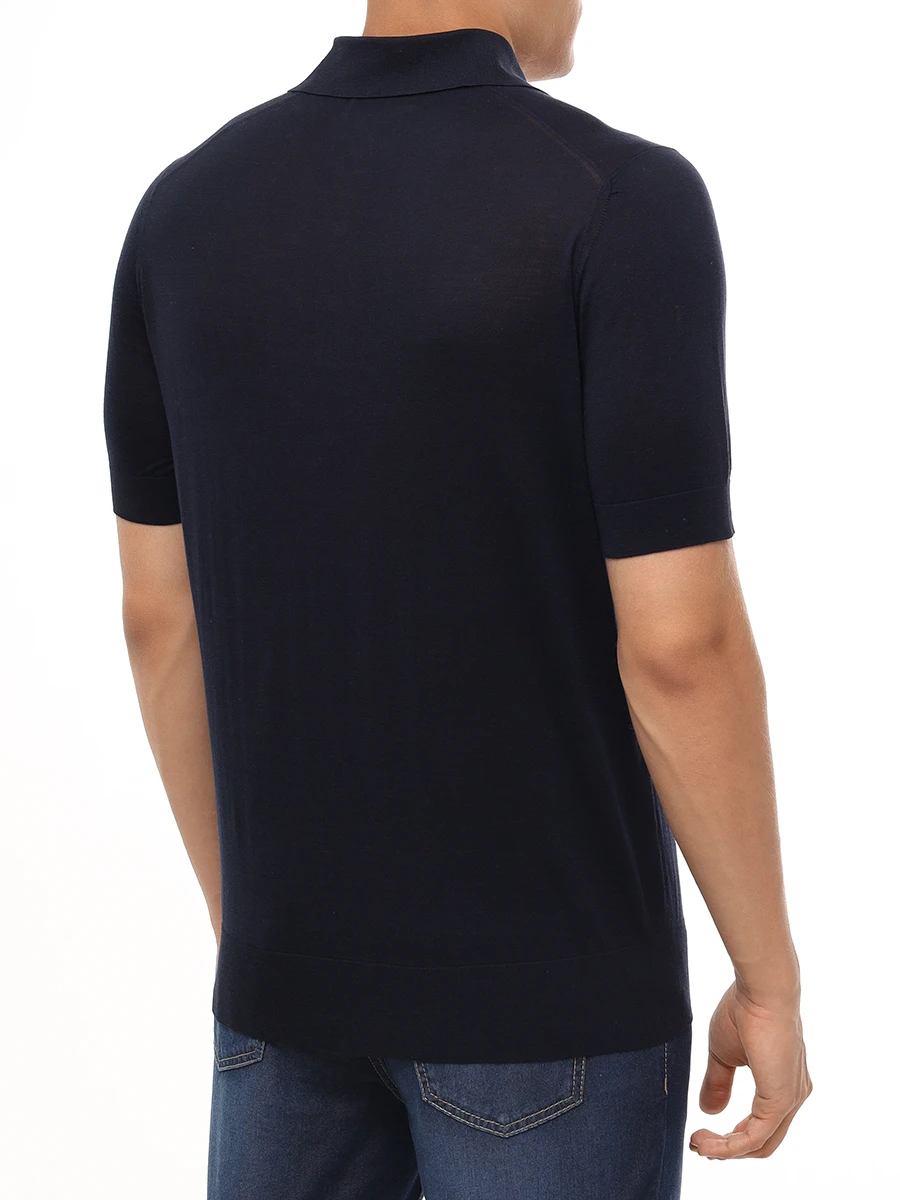 Поло из шелка и хлопка