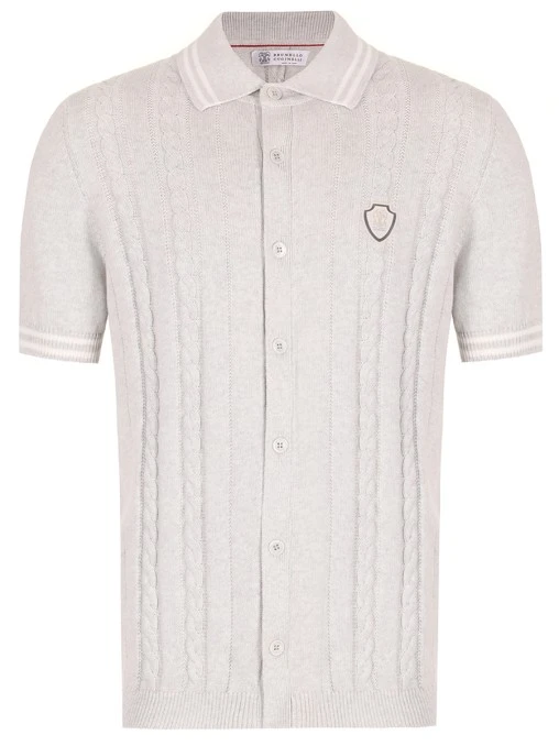 Поло хлопковое BRUNELLO CUCINELLI