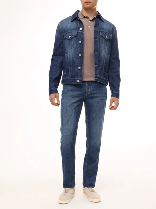 Джинсы Traditional Fit хлопковые BRUNELLO CUCINELLI