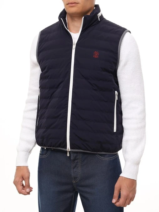 Жилет стеганый BRUNELLO CUCINELLI