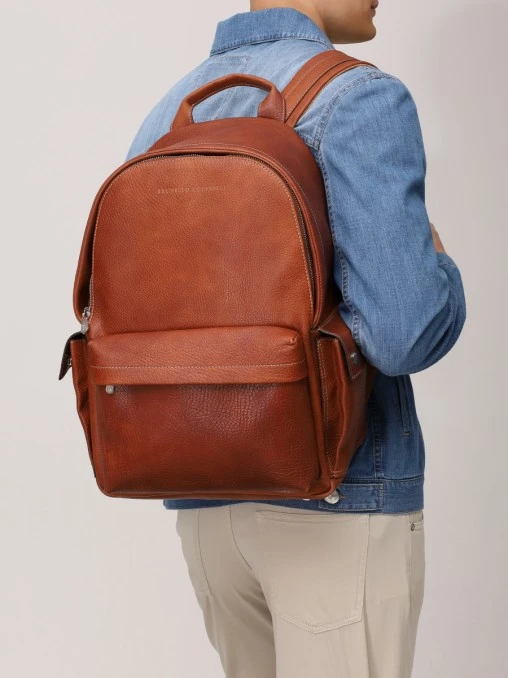 Рюкзак кожаный BRUNELLO CUCINELLI