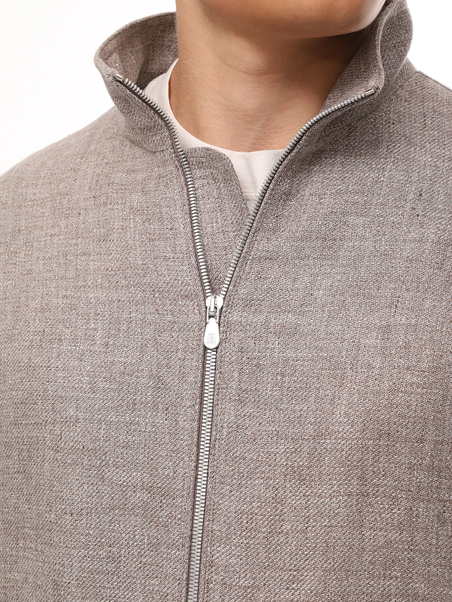 Бомбер льняной