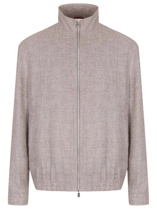Бомбер льняной BRUNELLO CUCINELLI