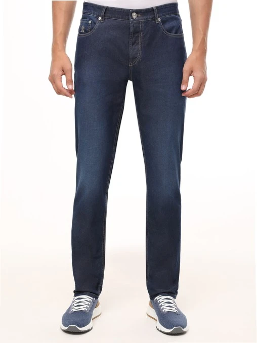 Джинсы Traditional Fit хлопковые BRUNELLO CUCINELLI
