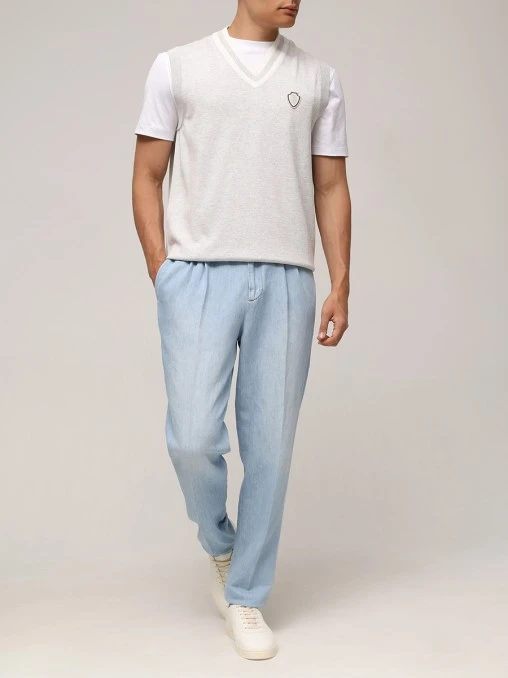 Жилет хлопковый BRUNELLO CUCINELLI