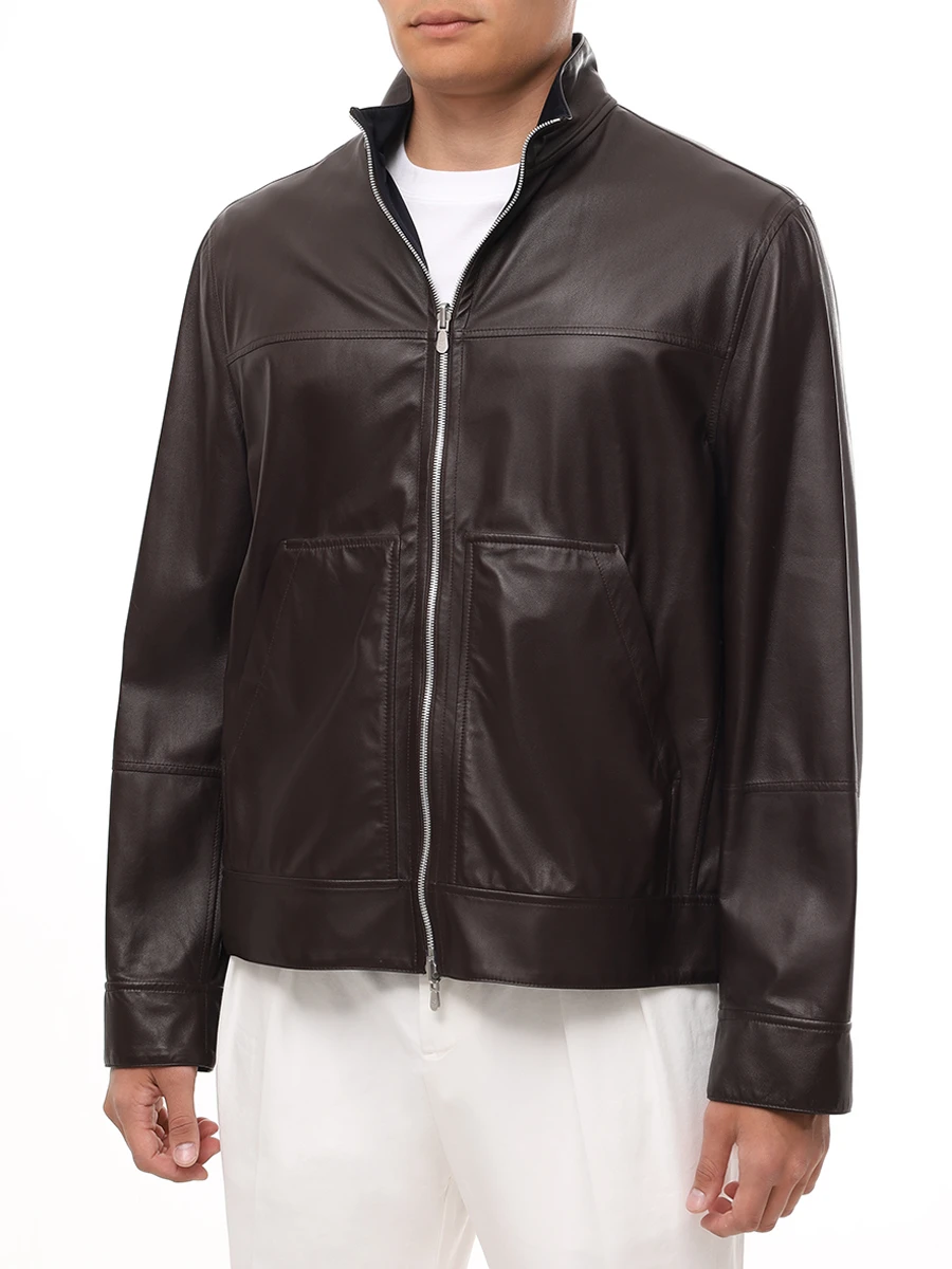 Куртка кожаная двусторонняя