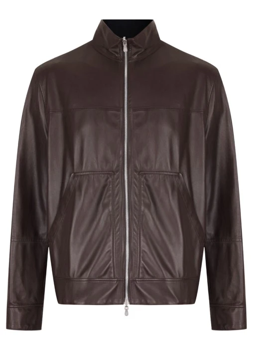 Куртка кожаная двусторонняя BRUNELLO CUCINELLI