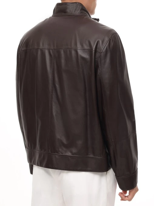 Куртка кожаная двусторонняя BRUNELLO CUCINELLI