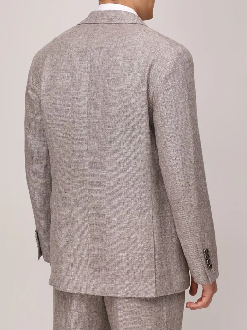 Костюм изо льна и шерсти BRUNELLO CUCINELLI
