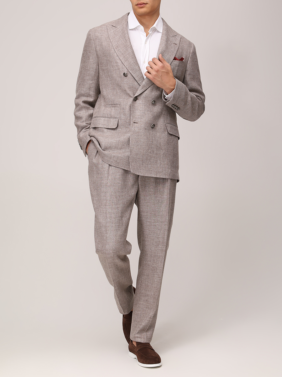 Костюм изо льна и шерсти