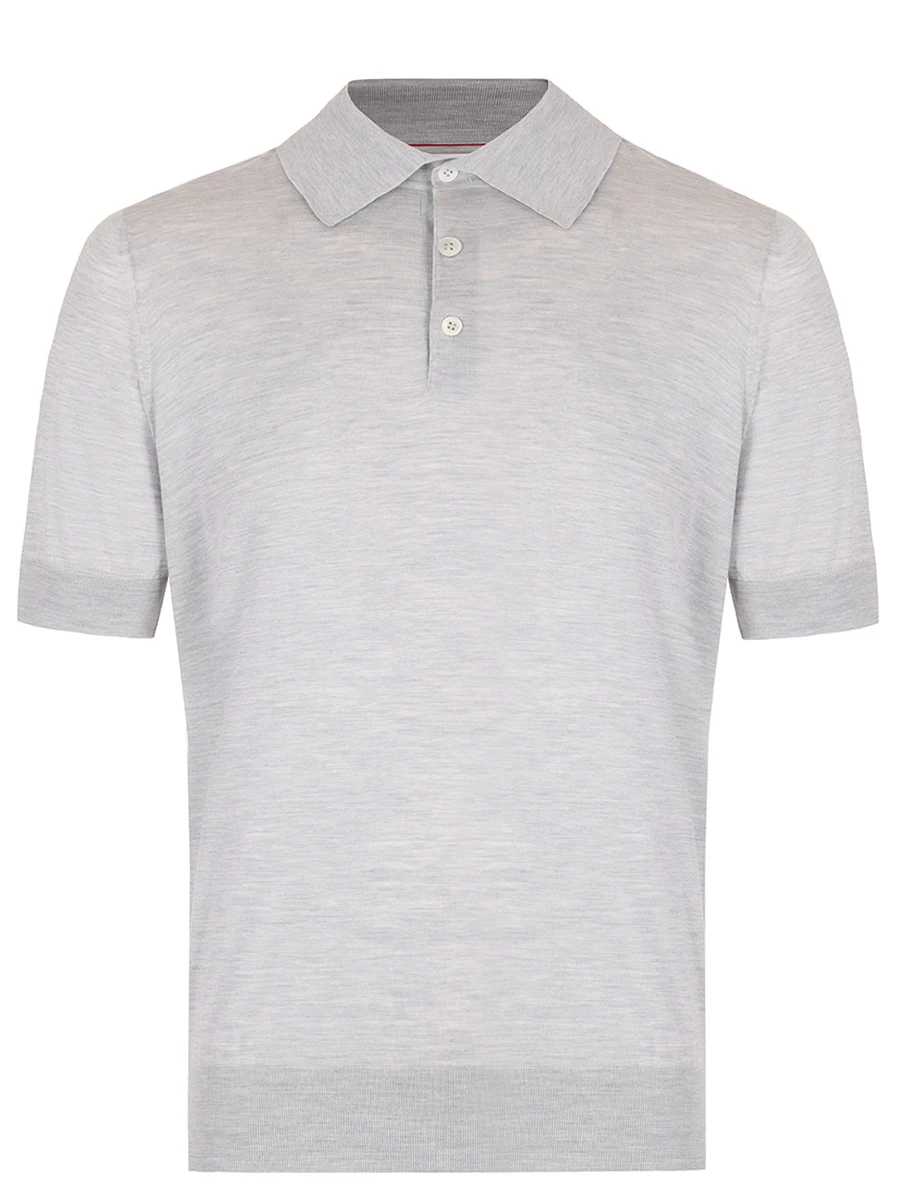 Поло из шелка и хлопка