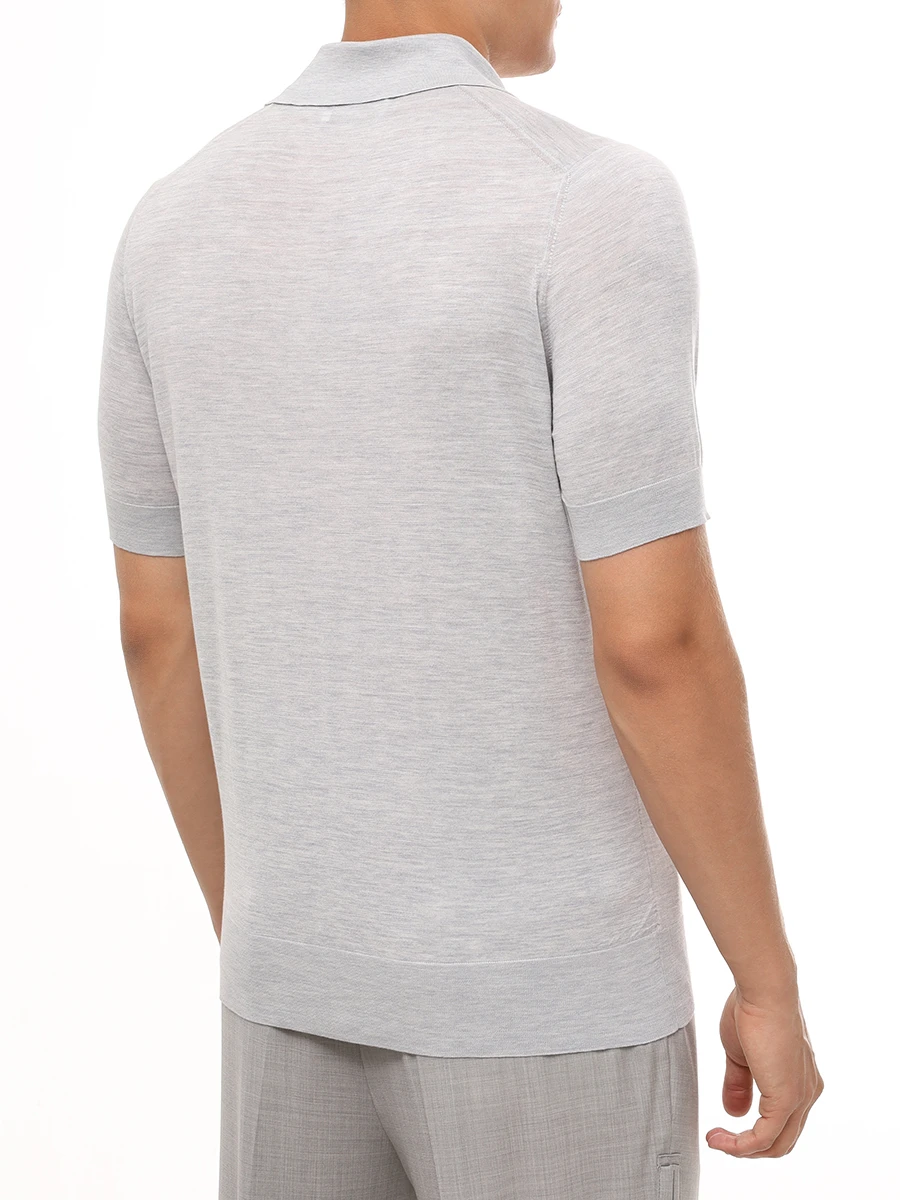 Поло из шелка и хлопка