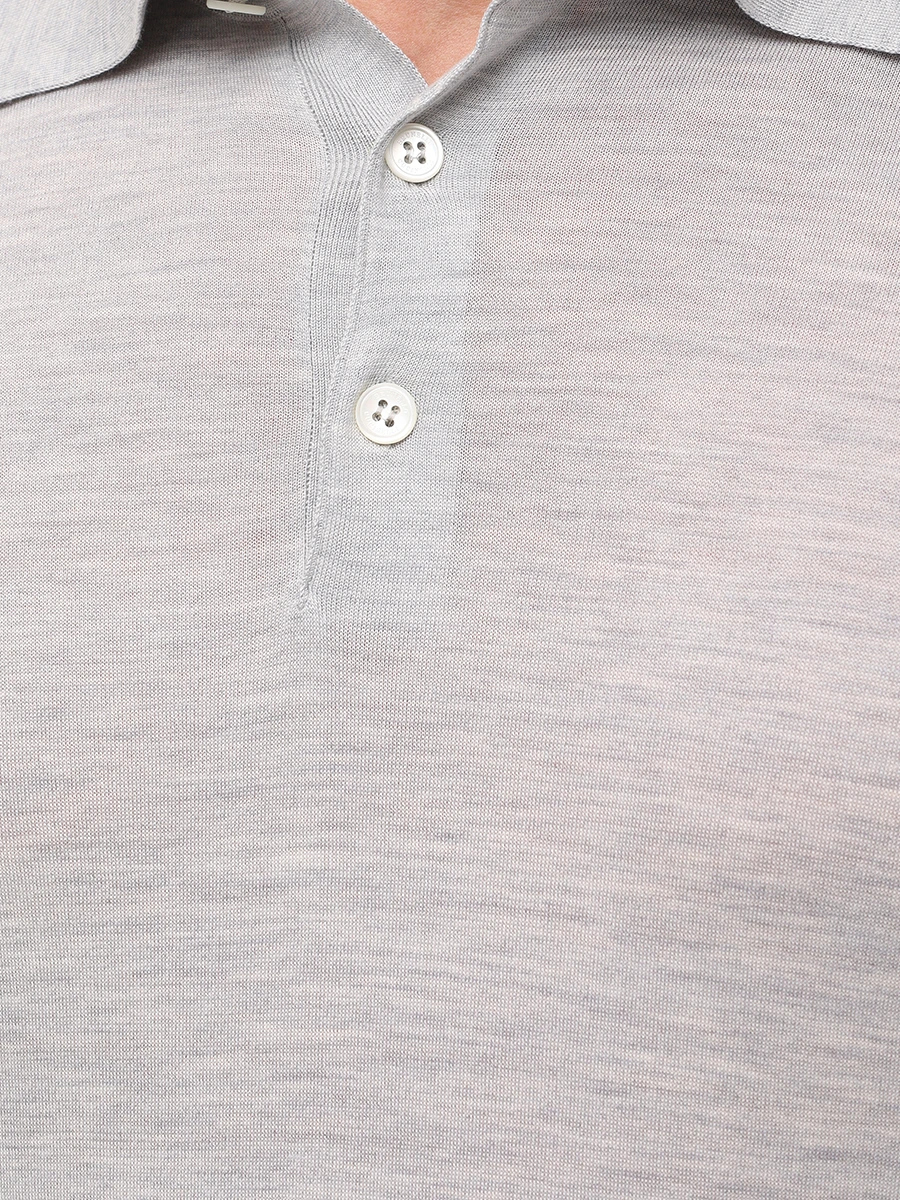 Поло из шелка и хлопка