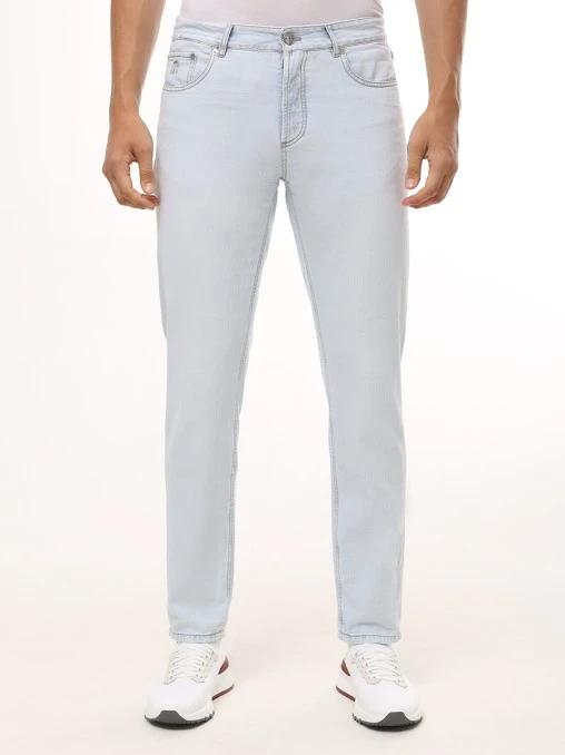 Джинсы Traditional Fit хлопковые BRUNELLO CUCINELLI
