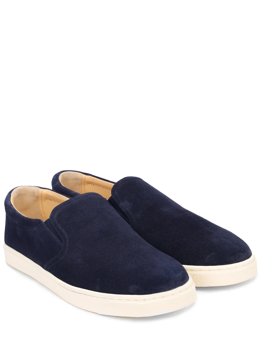 Слипоны замшевые