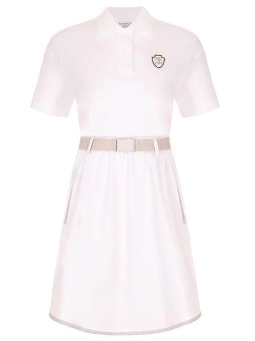 Платье-поло хлопковое BRUNELLO CUCINELLI