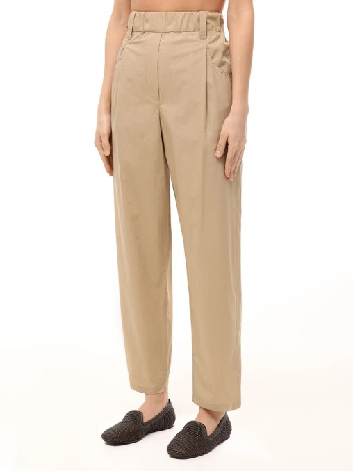 Брюки хлопковые BRUNELLO CUCINELLI