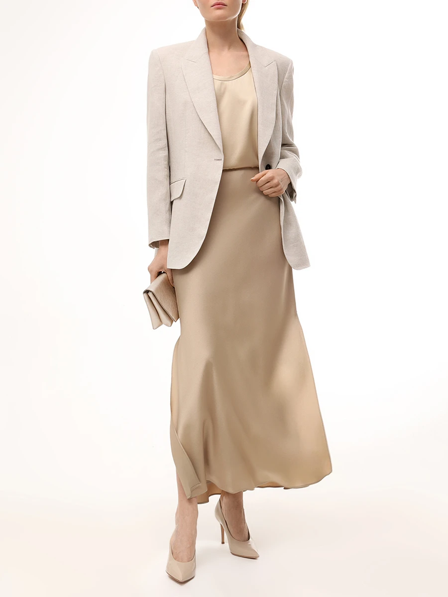 Юбка однотонная