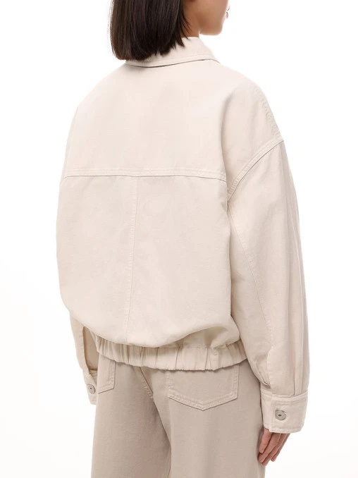 Куртка из хлопка и льна BRUNELLO CUCINELLI